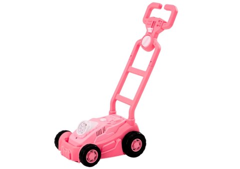 LEAN Toys Maszyna Do Baniek Mydlanych Kosiarka Jeździk z Rączką Różowa LEAN Toys Maszyna Do Baniek Mydlanych Kosiarka Jeździk z Rączką Różowa