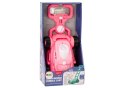 LEAN Toys Maszyna Do Baniek Mydlanych Kosiarka Jeździk z Rączką Różowa