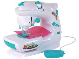 LEAN Toys Maszyna Do Szycia Dla Dzieci Jak Prawdziwa Biała Na Baterie