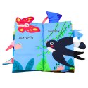 LEAN Toys Miękka Książeczka Sensoryczna Ptaki Szeleszcząca Piszczałka Kolorowa