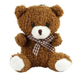 LEAN Toys Miś Pluszowy Brelok Zawieszka Ozdoba Brązowy 8cm