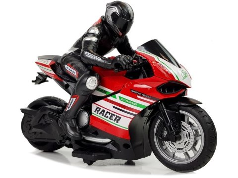 LEAN Toys Motor Sportowy Ścigacz Zdalnie Sterowany 2.4G Zasięg 35 m Czerwony LEAN Toys Motor Sportowy Ścigacz Zdalnie Sterowany 2.4G Zasięg 35 m Czerwony