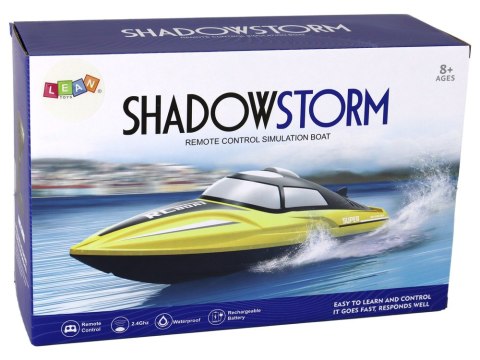 LEAN Toys Motorówka R/C 2,4G Żółta LEAN Toys Motorówka R/C 2,4G Żółta
