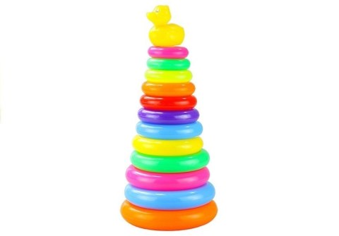 LEAN Toys Piramidka z kółek Piramida 40cm Wysoka Układanka LEAN Toys Piramidka z kółek Piramida 40cm Wysoka Układanka