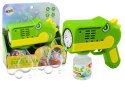 LEAN Toys Pistolet Na Bańki Mydlane Światła Dinozaur Zielony