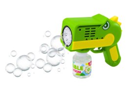 LEAN Toys Pistolet Na Bańki Mydlane Światła Dinozaur Zielony