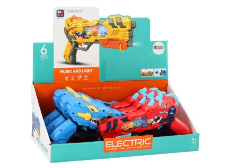 LEAN Toys Pistolet Projektor Dinozaur Światła Dźwięki Niebieski Czerwony LEAN Toys Pistolet Projektor Dinozaur Światła Dźwięki Niebieski Czerwony