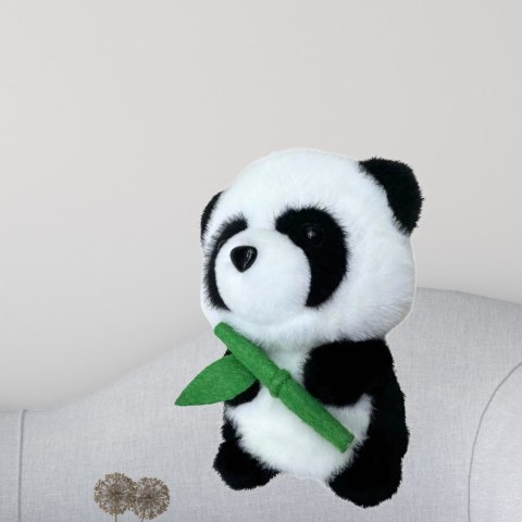 LEAN Toys Pluszowa Maskotka Przytulanka Panda Z Bambusem 18cm LEAN Toys Pluszowa Maskotka Przytulanka Panda Z Bambusem 18cm