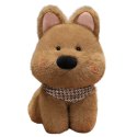 LEAN Toys Pluszowa Maskotka Przytulanka Piesek Z Chustą Brązowy 25cm