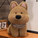 LEAN Toys Pluszowa Maskotka Przytulanka Piesek Z Chustą Brązowy 25cm