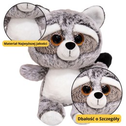 LEAN Toys Pluszowa Maskotka Przytulanka Szop Duże Oczy 22cm