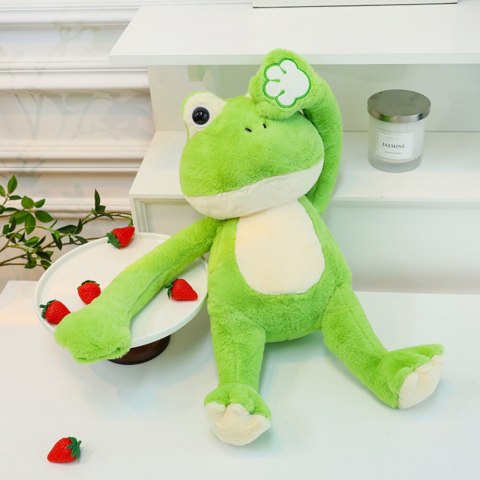 LEAN Toys Pluszowa Maskotka Przytulanka Żaba Z Magnesami Zielona 23cm LEAN Toys Pluszowa Maskotka Przytulanka Żaba Z Magnesami Zielona 23cm