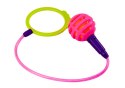 LEAN Toys Skakanka Skipper Hula Hop Na Nogę Różowa Diody LED
