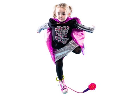 LEAN Toys Skakanka Skipper Hula Hop Na Nogę Różowa Diody LED LEAN Toys Skakanka Skipper Hula Hop Na Nogę Różowa Diody LED