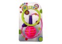 LEAN Toys Skakanka Skipper Hula Hop Na Nogę Różowa Diody LED