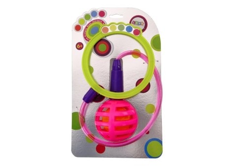 LEAN Toys Skakanka Skipper Hula Hop Na Nogę Różowa Diody LED LEAN Toys Skakanka Skipper Hula Hop Na Nogę Różowa Diody LED