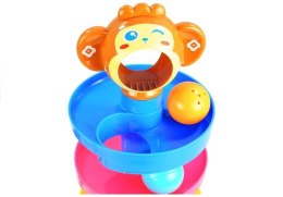 LEAN Toys Sorter Edukacyjna Zjeżdżalnia z Małpką Dla Malucha