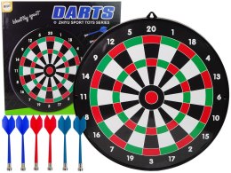 LEAN Toys Tarcza Dart z Rzutkami Magnetycznymi 6 Sztuk
