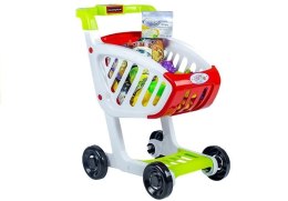 LEAN Toys Wózek Sklepowy + Artykuły Spożywcze 25 Elementów