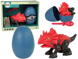 LEAN Toys Zestaw Dinozaur Triceratops z Jajkiem DIY Śrubokręt
