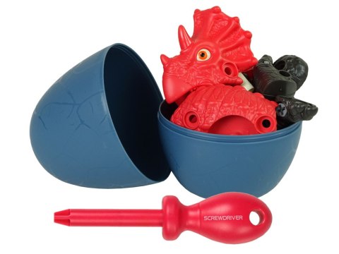 LEAN Toys Zestaw Dinozaur Triceratops z Jajkiem DIY Śrubokręt LEAN Toys Zestaw Dinozaur Triceratops z Jajkiem DIY Śrubokręt