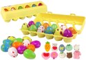 LEAN Toys Zestaw Jajka Wielkanocne Squishy 12 Sztuk