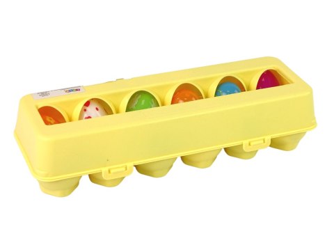 LEAN Toys Zestaw Jajka Wielkanocne Squishy 12 Sztuk LEAN Toys Zestaw Jajka Wielkanocne Squishy 12 Sztuk