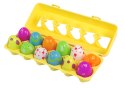 LEAN Toys Zestaw Jajka Wielkanocne Squishy 12 Sztuk
