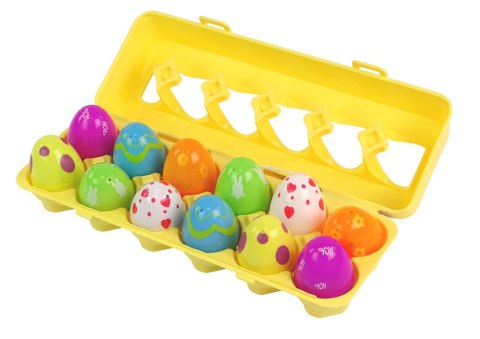 LEAN Toys Zestaw Jajka Wielkanocne Squishy 12 Sztuk LEAN Toys Zestaw Jajka Wielkanocne Squishy 12 Sztuk
