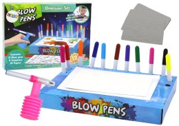 LEAN Toys Zestaw Kreatywny Dmuchane Flamastry Pisaki Dinozaury