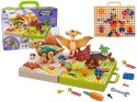 LEAN Toys Zestaw Plansza Klocki DIY Dinozaury Śrubokręt