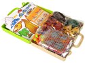 LEAN Toys Zestaw Plansza Klocki DIY Dinozaury Śrubokręt