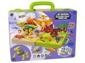 LEAN Toys Zestaw Plansza Klocki DIY Dinozaury Śrubokręt