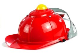 LEAN Toys Zestaw Strażaka Dla Dziecka Kask Toporek Akcesoria Czerwony
