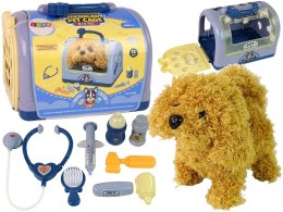 LEAN Toys Zestaw do Opieki Nad Psem Weterynarz Akcesoria Niebieski