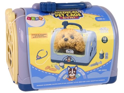 LEAN Toys Zestaw do Opieki Nad Psem Weterynarz Akcesoria Niebieski LEAN Toys Zestaw do Opieki Nad Psem Weterynarz Akcesoria Niebieski