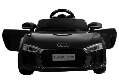 LEAN CARS Auto na Akumulator Audi R8 Spyder Czarny LEAN CARS Auto na Akumulator Audi R8 Spyder Czarny