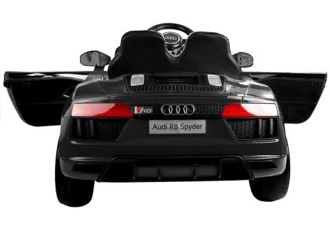 LEAN CARS Auto na Akumulator Audi R8 Spyder Czarny LEAN CARS Auto na Akumulator Audi R8 Spyder Czarny