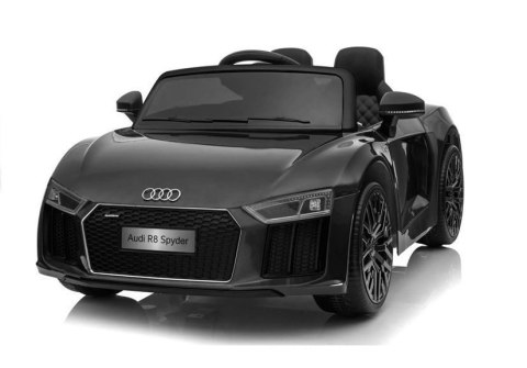 LEAN CARS Auto na Akumulator Audi R8 Spyder Czarny LEAN CARS Auto na Akumulator Audi R8 Spyder Czarny