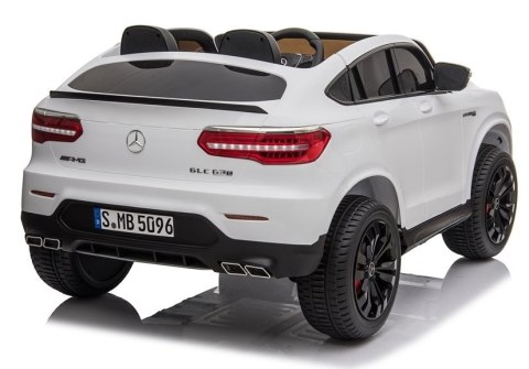 LEAN CARS Auto na Akumulator Mercedes GLC 63S Biały LEAN CARS Auto na Akumulator Mercedes GLC 63S Biały