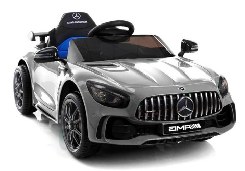 LEAN CARS Auto na Akumulator Mercedes GTR Srebrny Lakierowany LEAN CARS Auto na Akumulator Mercedes GTR Srebrny Lakierowany