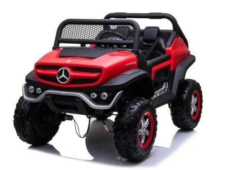 LEAN CARS Auto na Akumulator Mercedes Unimog Czerwony LEAN CARS Auto na Akumulator Mercedes Unimog Czerwony
