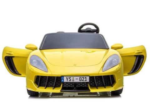 LEAN CARS Auto na akumulator YSA021A Żółty Lakierowany LEAN CARS Auto na akumulator YSA021A Żółty Lakierowany