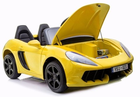 LEAN CARS Auto na akumulator YSA021A Żółty Lakierowany LEAN CARS Auto na akumulator YSA021A Żółty Lakierowany