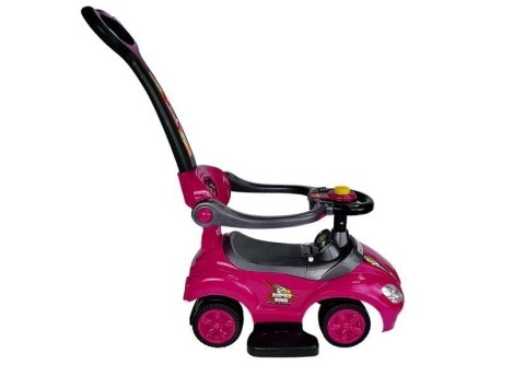 LEAN CARS Jeździk z Pchaczem Mega Car 3w1 Różowy LEAN CARS Jeździk z Pchaczem Mega Car 3w1 Różowy