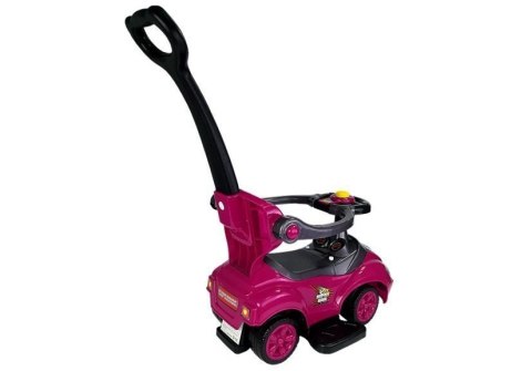 LEAN CARS Jeździk z Pchaczem Mega Car 3w1 Różowy LEAN CARS Jeździk z Pchaczem Mega Car 3w1 Różowy