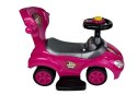 LEAN CARS Jeździk z Pchaczem Mega Car 3w1 Różowy