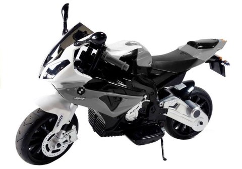 LEAN CARS Motocykl Motor na akumulator BMW S1000RR Srebrny LEAN CARS Motocykl Motor na akumulator BMW S1000RR Srebrny