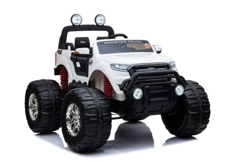 LEAN CARS Pojazd na Akumulator Ford Ranger Monster LCD Biały LEAN CARS Pojazd na Akumulator Ford Ranger Monster LCD Biały