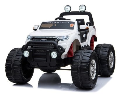 LEAN CARS Pojazd na Akumulator Ford Ranger Monster LCD Biały LEAN CARS Pojazd na Akumulator Ford Ranger Monster LCD Biały